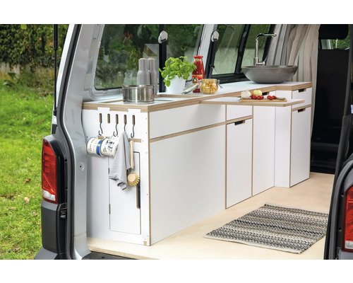 Buildify Campingbox Carl keukenmodule 2100x500x705 mm (LxBxH) (zonder montage- en bevestigingsmateriaal)
