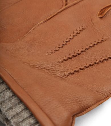 Suitable Handschoen Leer Camel GL-DEER/wool-24.01 kopen