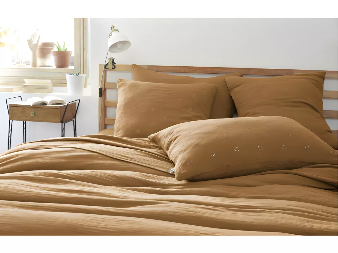 Taie d'oreiller Brodée Déco