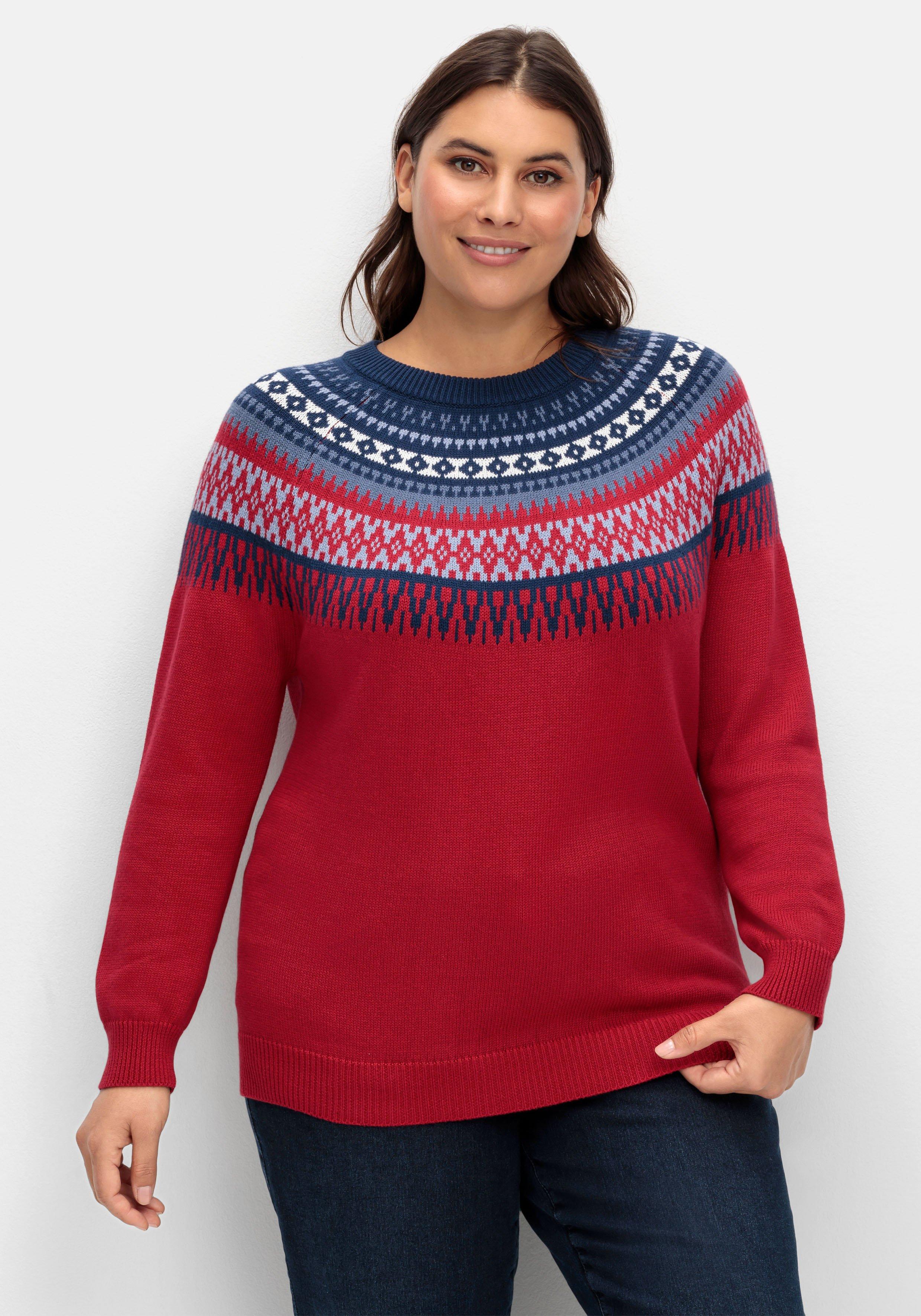 Norwegerpullover aus weicher Baumwolle
