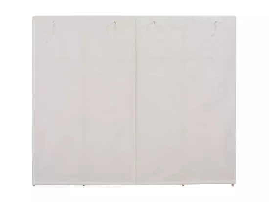 Garde-robe Blanc 200 x 40 x 170 cm Tissu