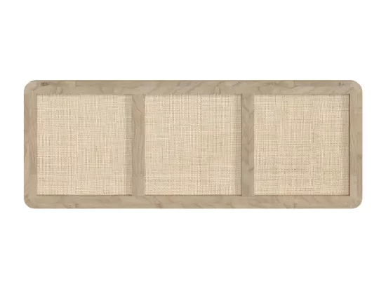 Tête de lit à suspendre en bois et cannage 160 cm - Khao