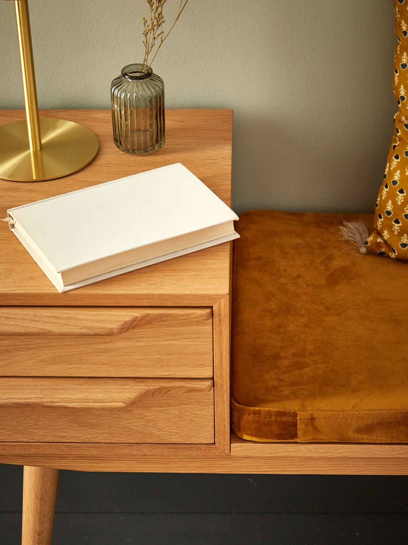 Meuble banquette en chêne