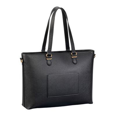Saint-Martin - Sac cabas pour ordinateur noir Alba _ 1 compartiment - 15,6