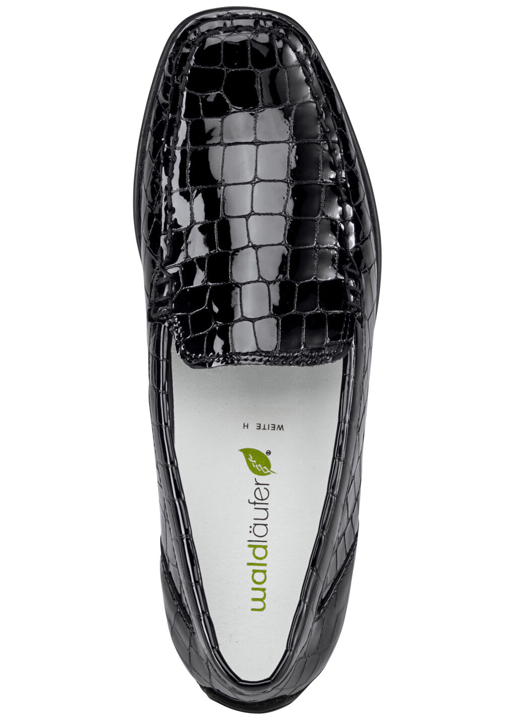 Waldläufer, stilvolle Damen-Slipper, Weite H, mit herausnehmbarem Fussbett