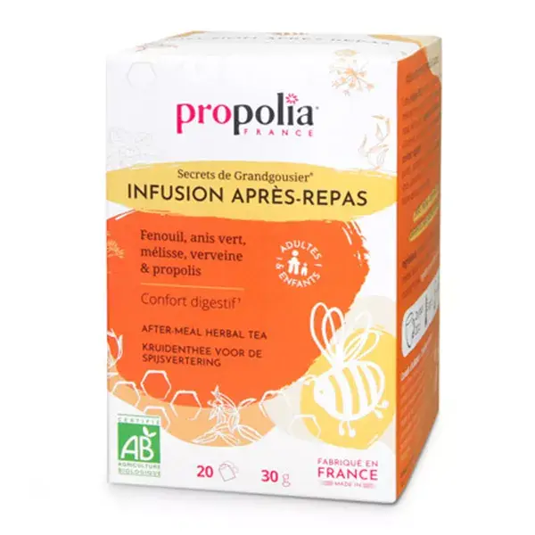Propolia Secret de Grandousier Infusão Pós-Refeição Orgânica 20 sachês