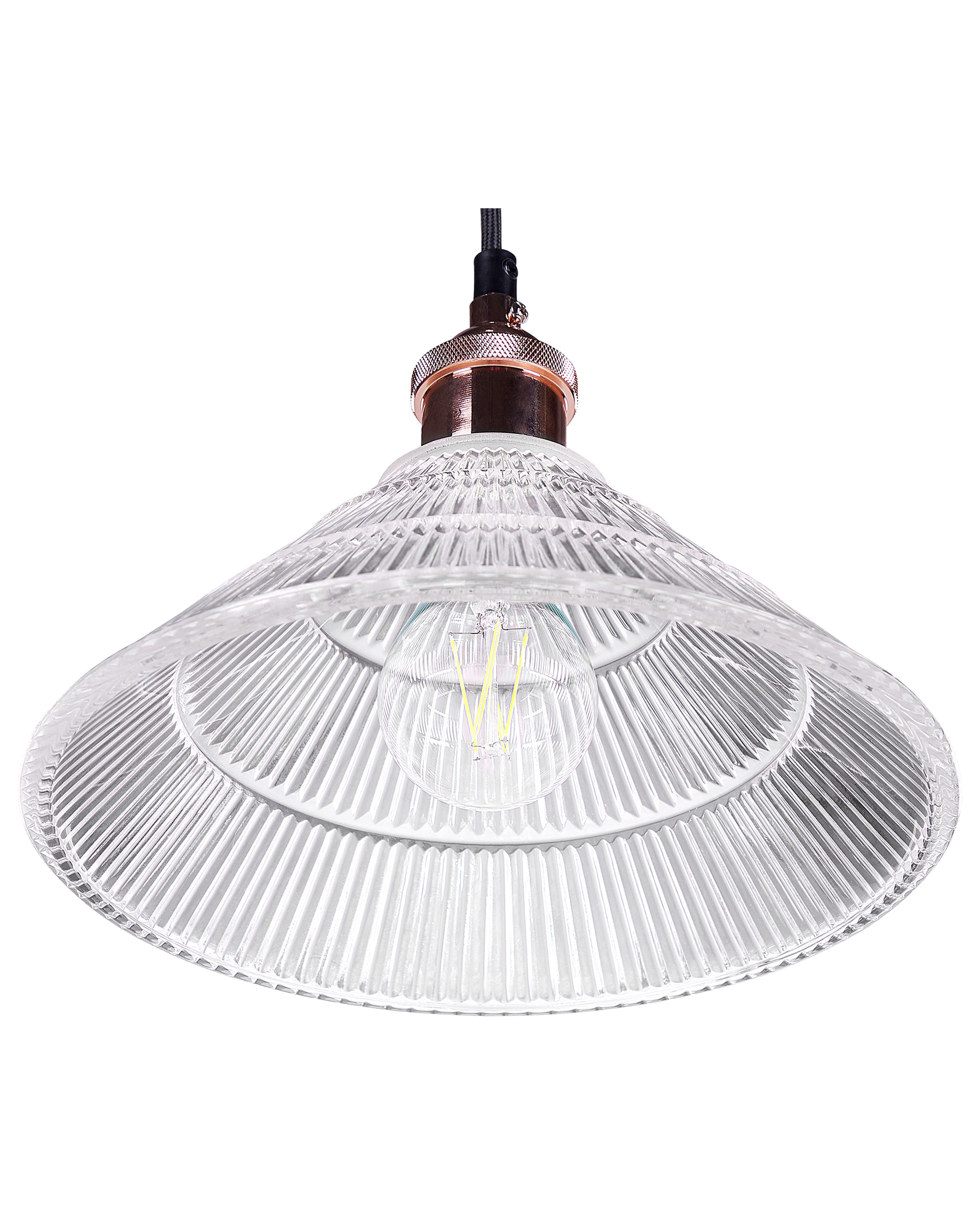 Hanglamp CURONE Glas Koper