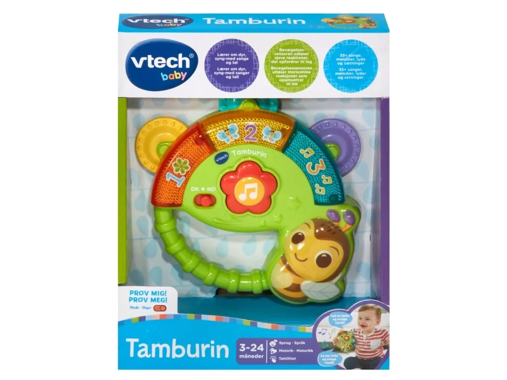 Vtech Shaking Sounds Tambourine DK & NO