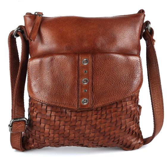 Genicci Desna Rivers Schoudertas Cognac