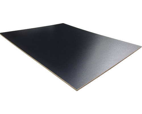 Dunne HDF-plaat met vaste afmetingen, eenzijdig zwart, 1200 x 600 x 3 mm