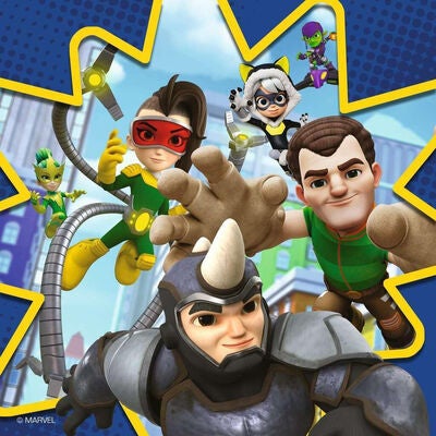 Ravensburger Marvel Spidey and His Amazing Friends Puslespill 3x49 Brikker