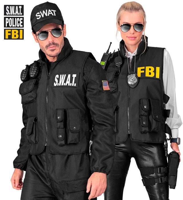 Swat Vest Zwart Wit