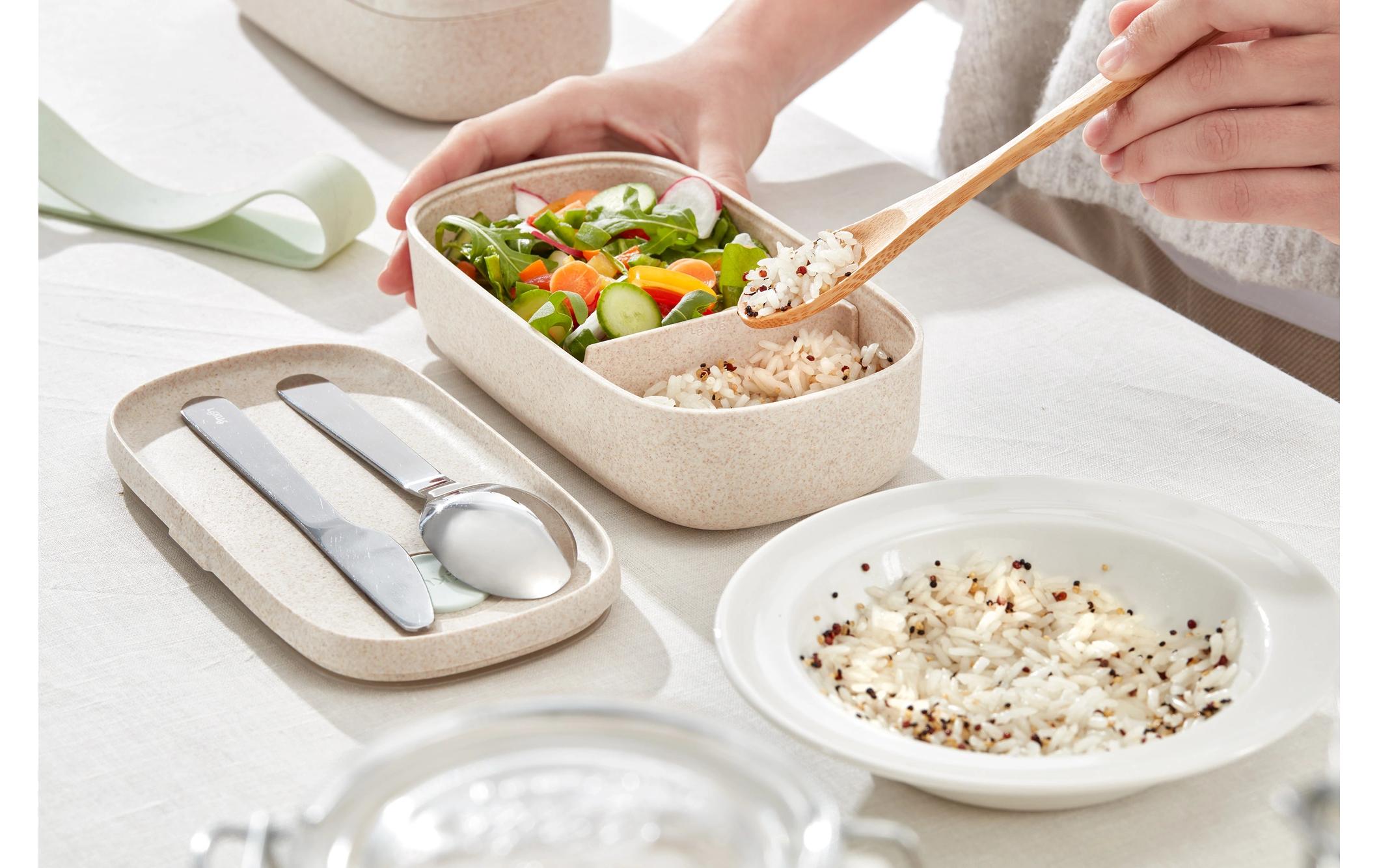 Lunchbox To Go Bio, 0.5 Liter, BeigeLunchbox mit 500 ml Fassungsvermögen