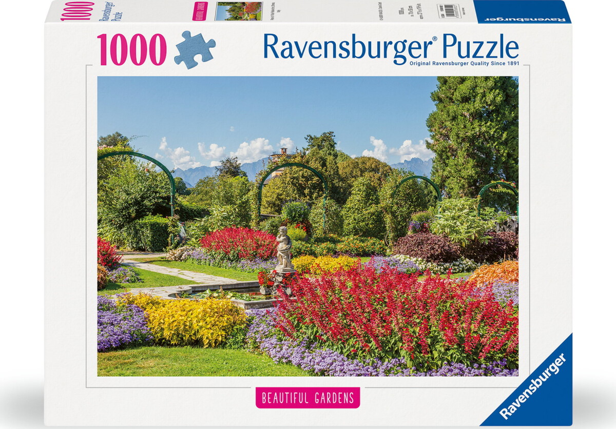 Ravensburger Puslespil - Beautiful Gardens - Villa Pallavicino Park - 1000 Brikker
