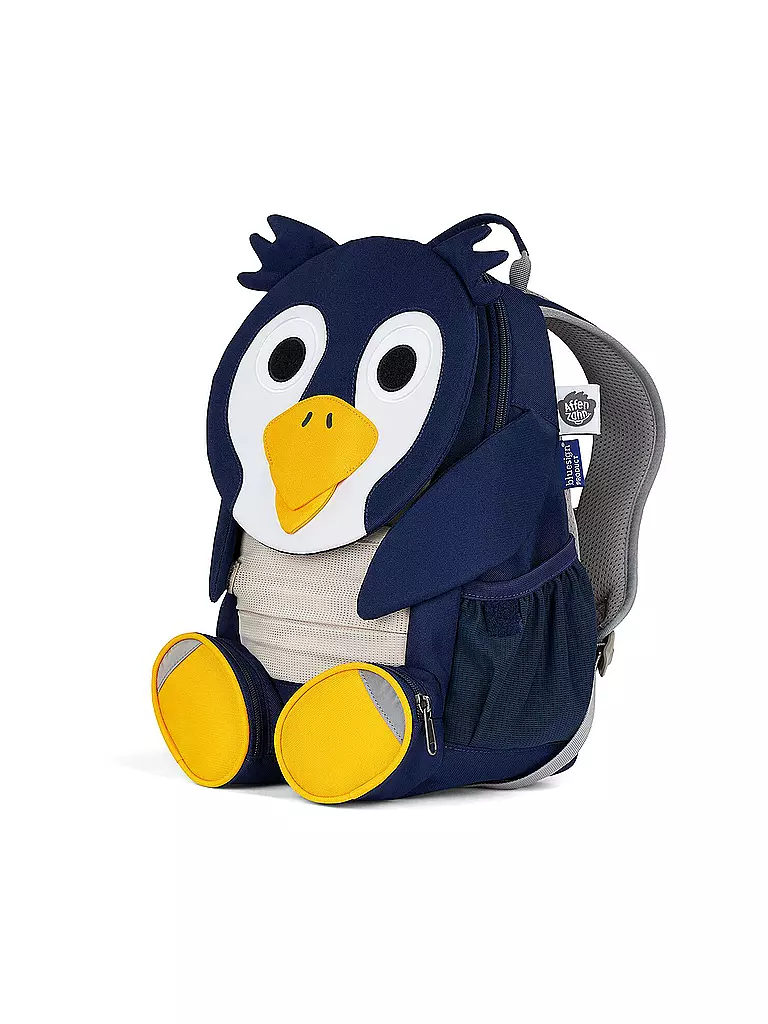 AFFENZAHN Kinder Rucksack Große Freunde - Pinguin dunkelblau