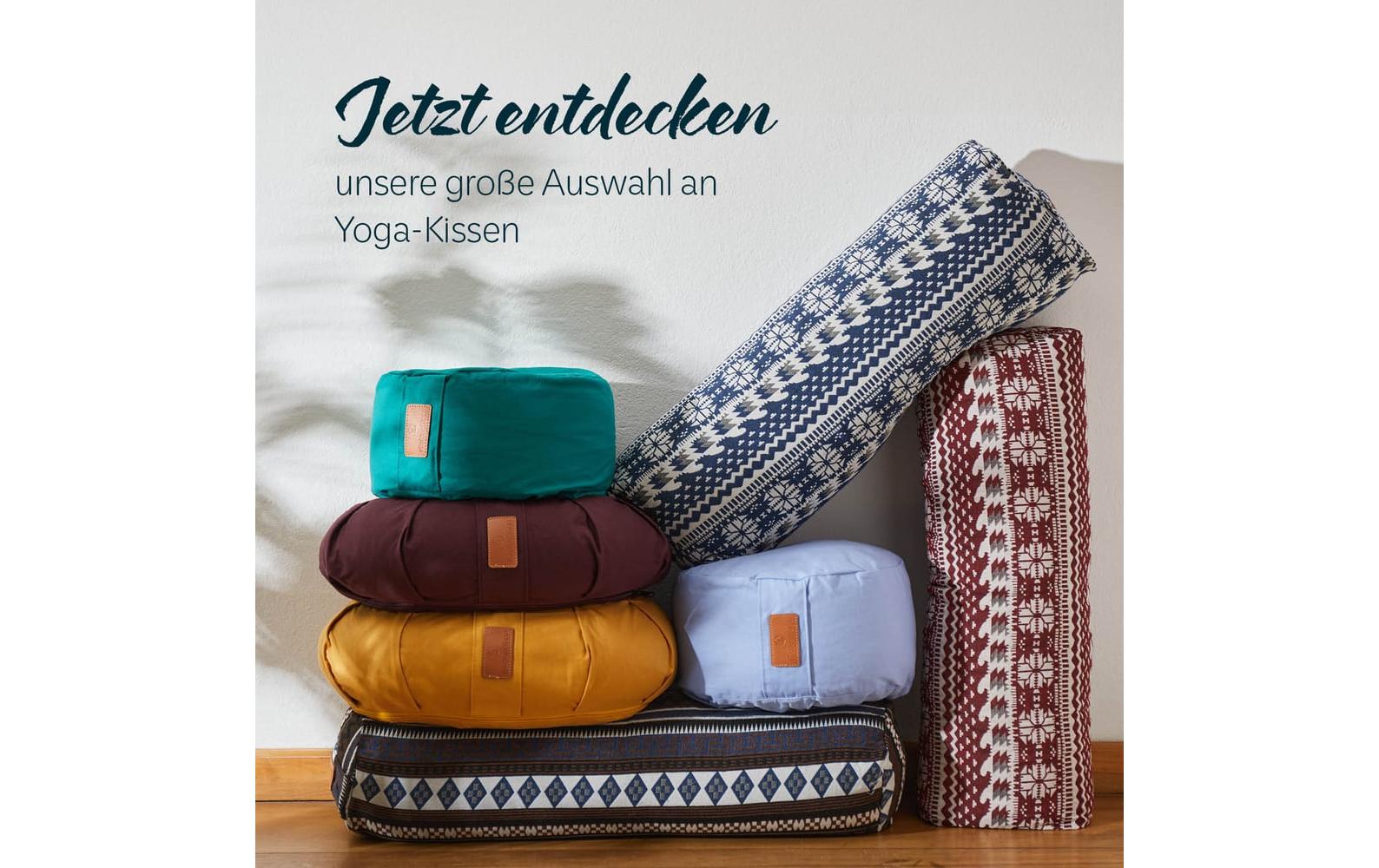 Yoga-Kissen Vishnu Buchweizenschalen, DunkelblauYogarolle