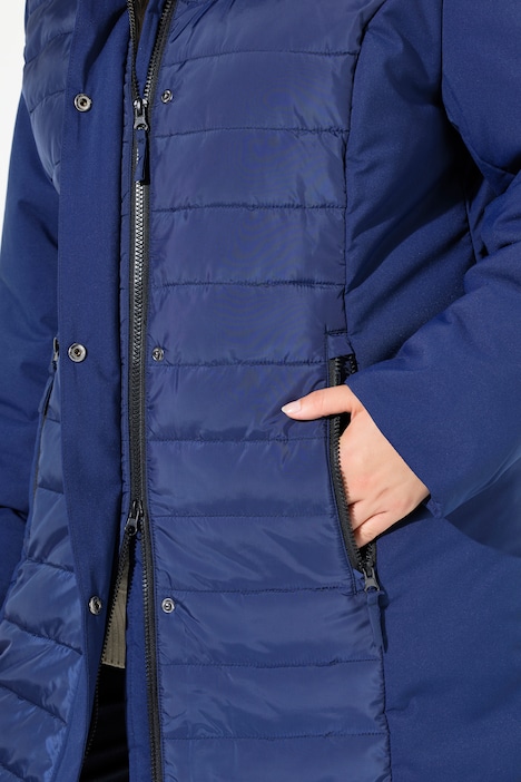 HYPRAR Hybridjacke, Stepp/Softshell, Stehkragen, Kapuze