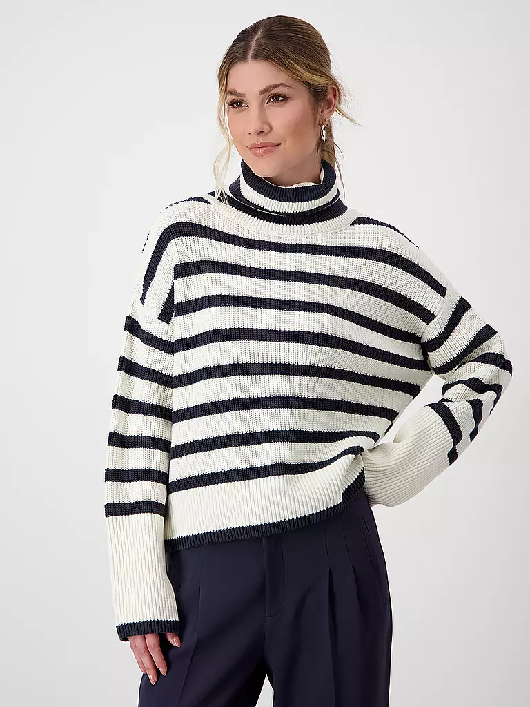 MONARI Rollkragenpullover creme