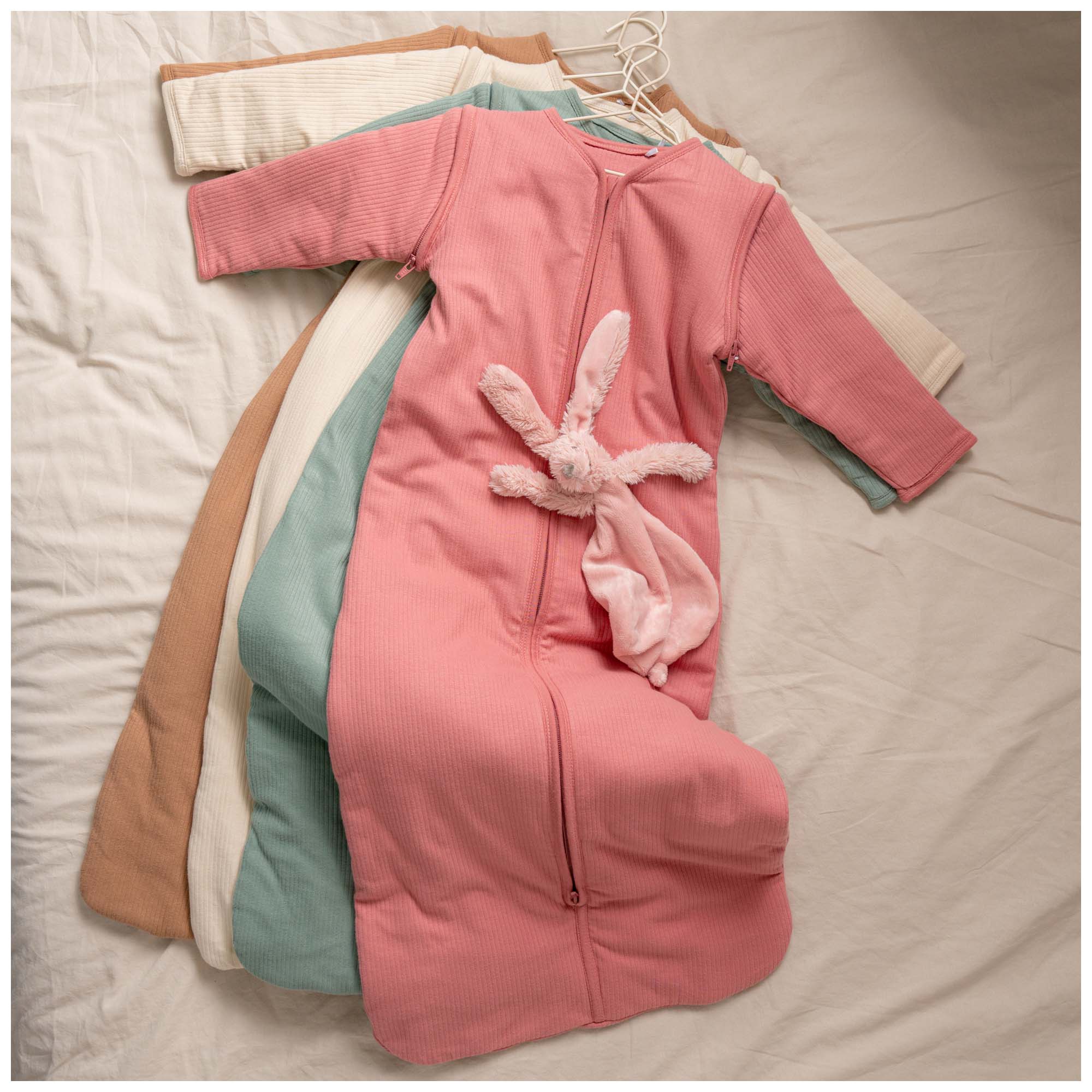 Prénatal slaapzak rib roze