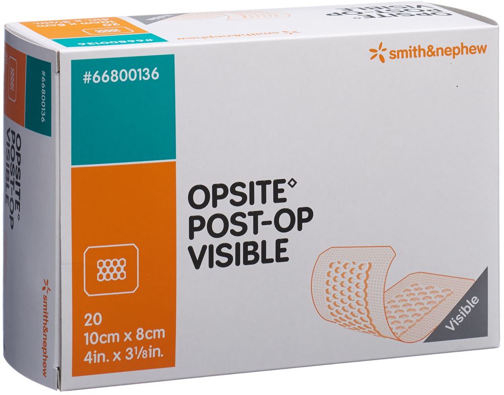 OPSITE POST OP VISIBLE transparenter Wundverband 8x10cm 20 Stk