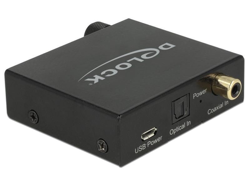 Delock Digital – Analog Konverter mit Verstärker Delock Digital Audio Konverter zu Analog HD mit Kopfhörerverstärker
