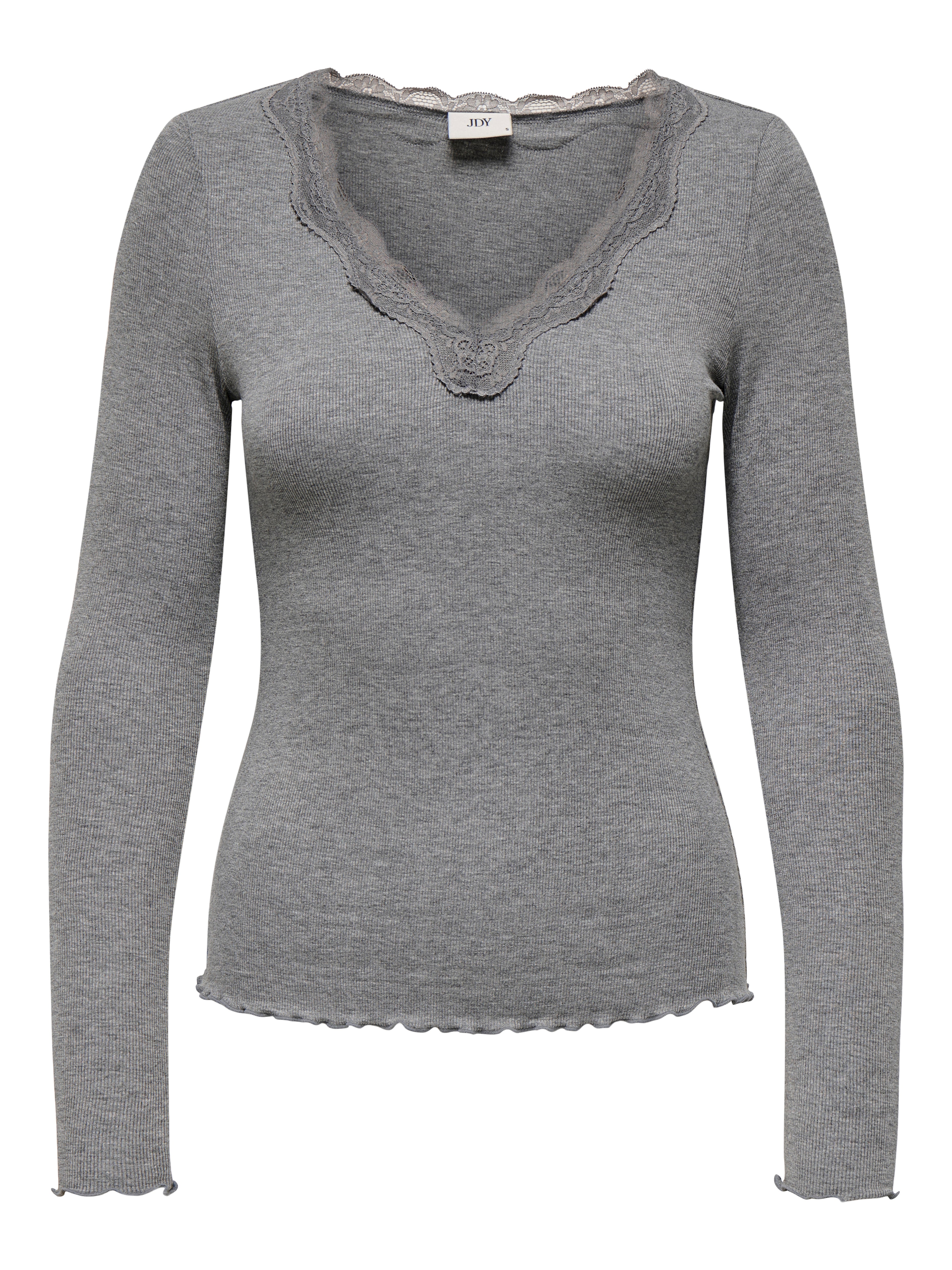 JDYETOILE Top Medium Grey Melange