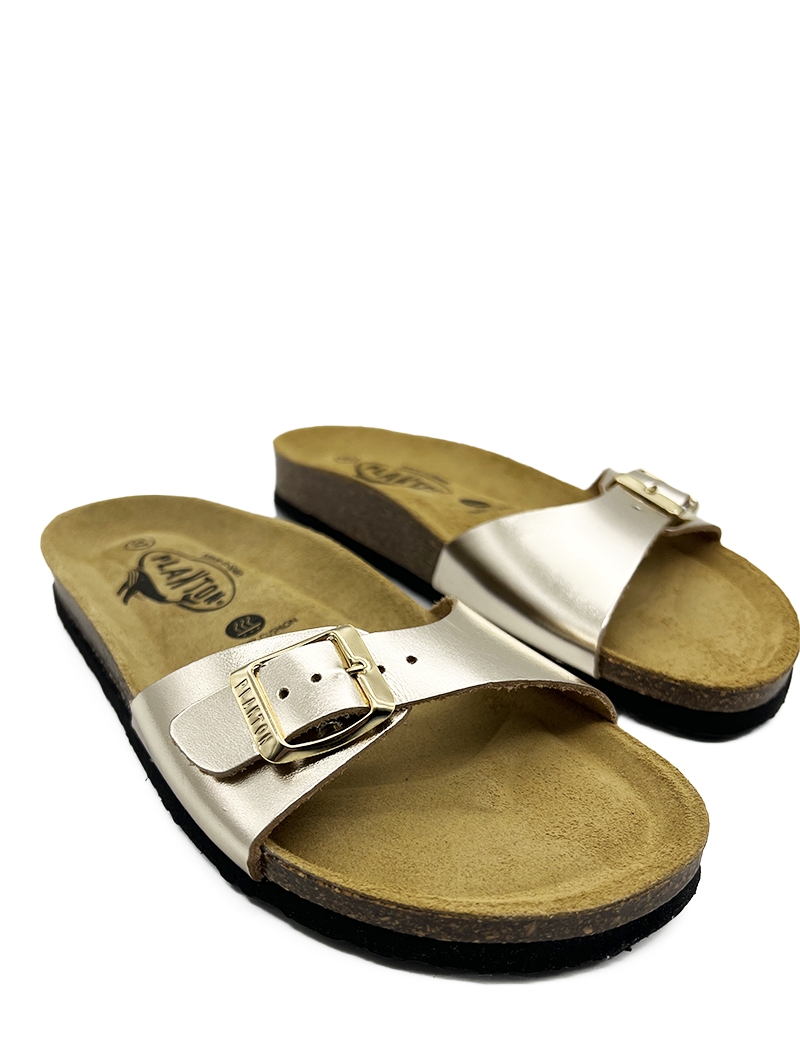 PLAKTON MULES FEMME OR MÉTALLISÉ