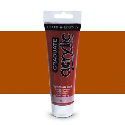 Daler-Rowney Graduate - Peinture acrylique - rouge vénitien - 120 ml