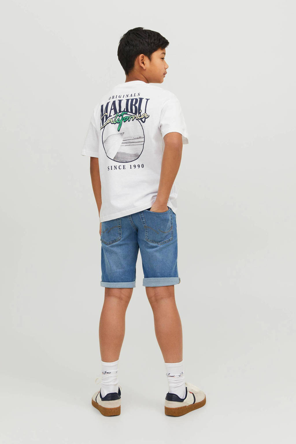 JACK & JONES denim short JJIRICK blue denim