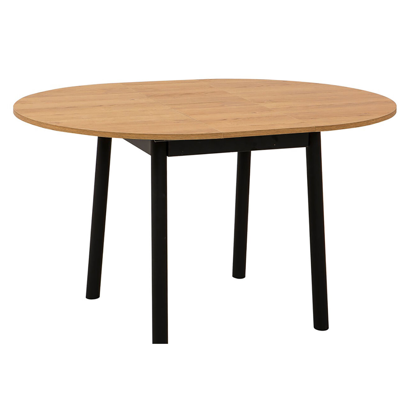 Homitis Table extensible + 2 Chaises Oliver chêne/noir