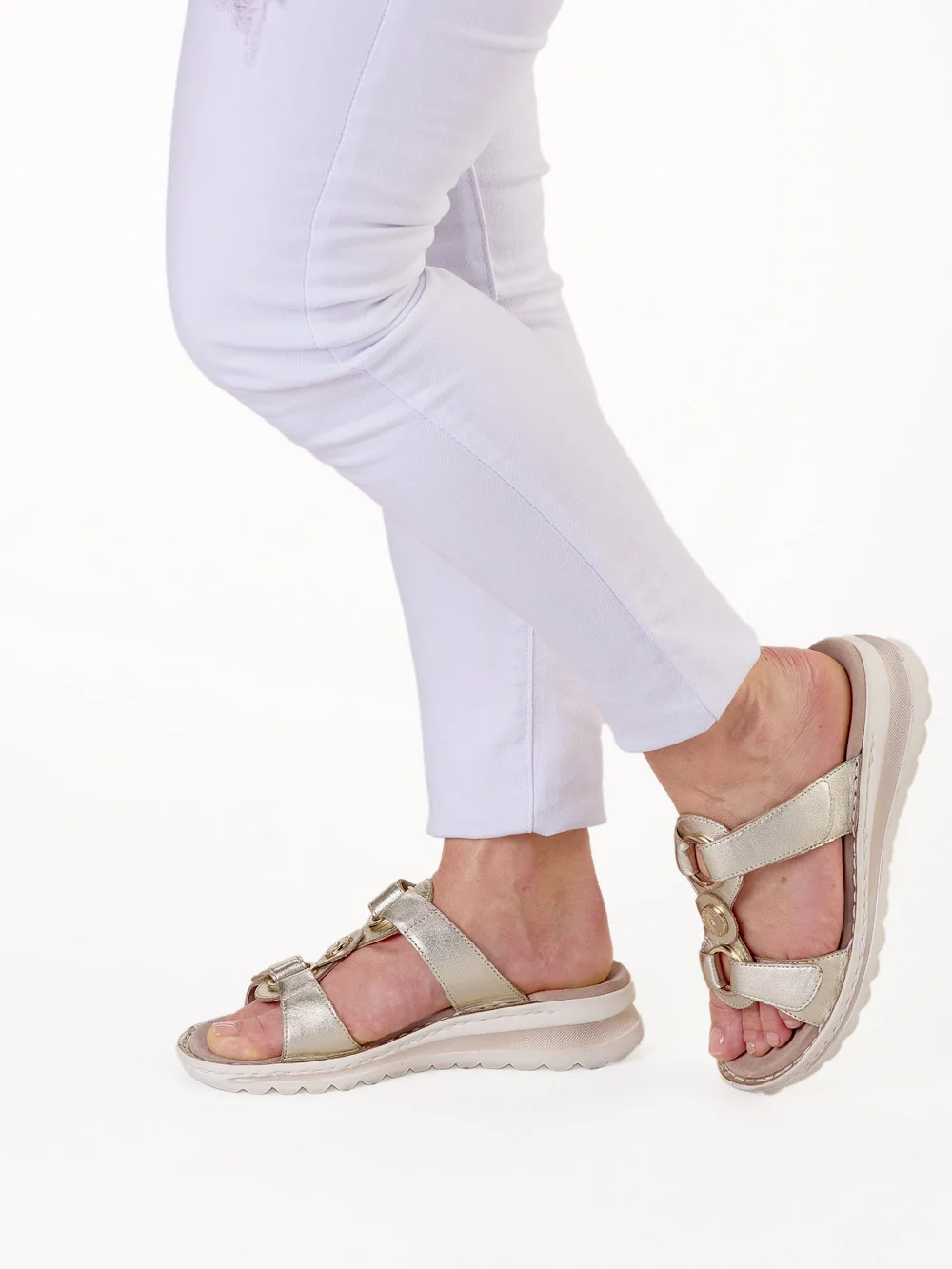 Pantolette Tampa platin