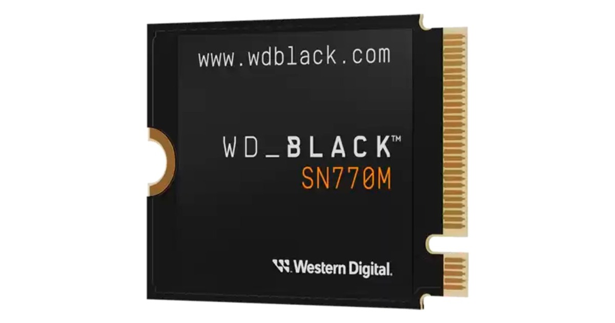 WDBlack SN770M NVMe 2 TB SSD  (WDS200T3X0G, M.2 2230, PCIe Gen4 x4)