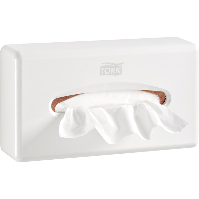 Distributeur mouchoirs mural Tork plastique blanc