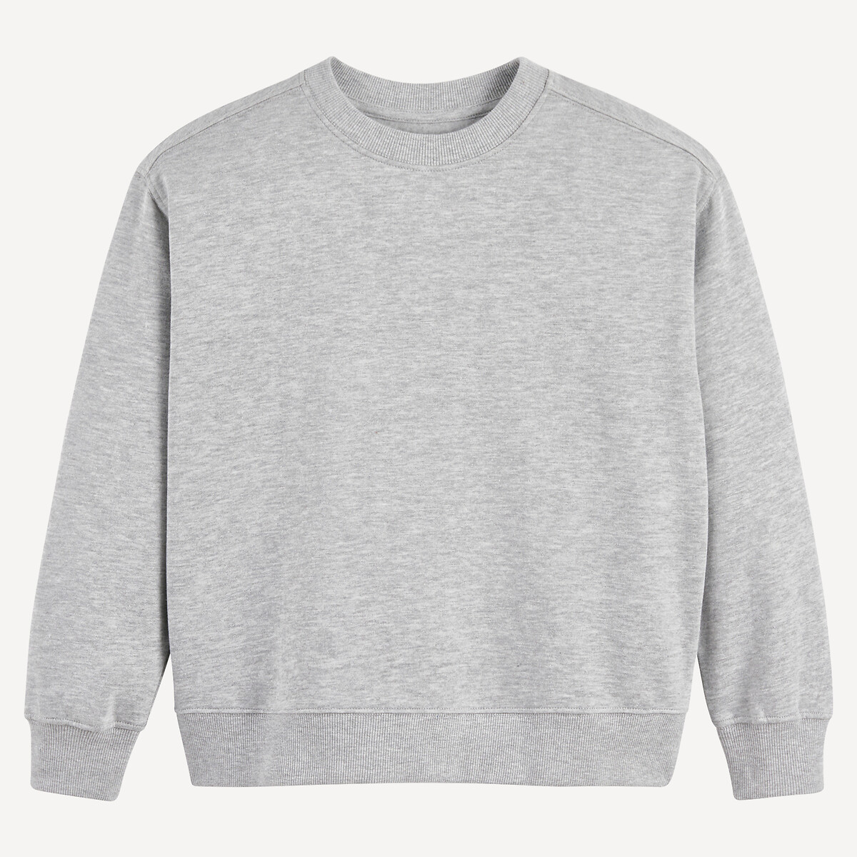 COLEÇÕES LA REDOUTE<br>Moletom de gola redonda achatado
