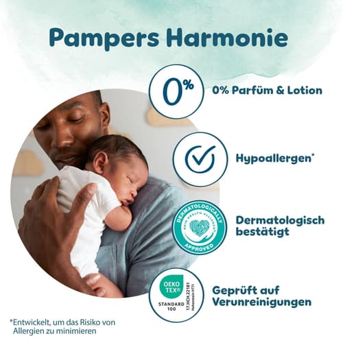 Pampers Harmonie Windeln Gr. 4, Monatsbox, 9kg-14kg