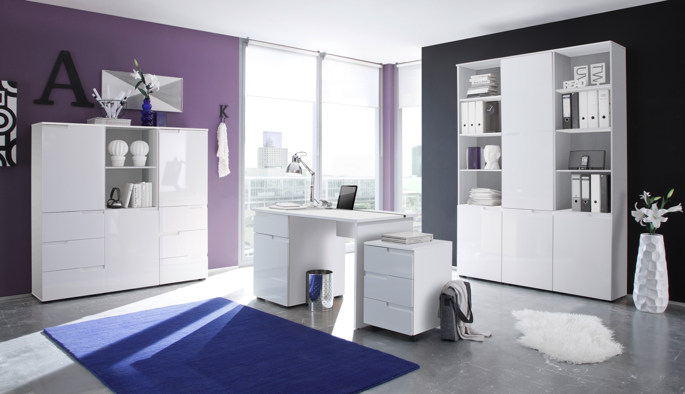 BEGA OFFICE Rollcontainer »Spice« mit Griffmulden, 3 Schubladen & 2 feststellbaren Rollen, 40x60 cm