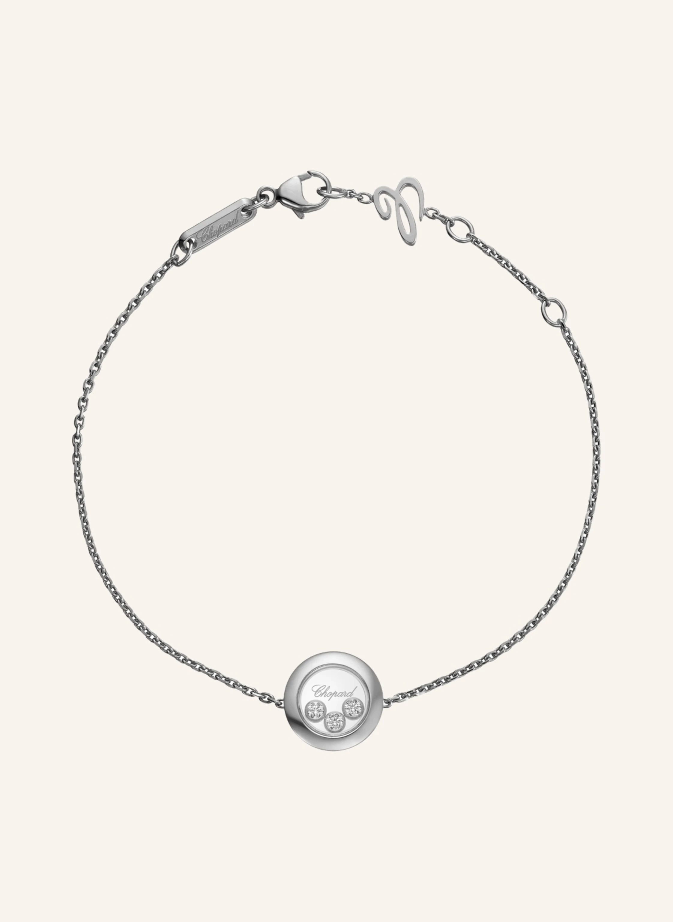 Chopard Armband HAPPY DIAMONDS ICONS Armband aus 18 Karat Weißgold und Diamanten