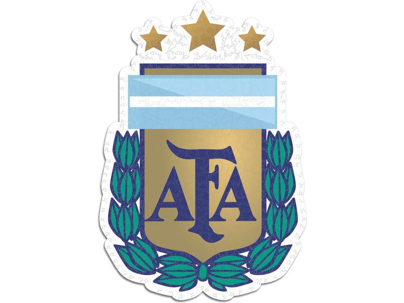 Iconic Puzzle Nationalmanschaft Argentinien- Logo Offizielles Holzpuzzle, Grösse M