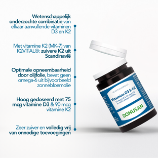 Bonusan Vitamine D3 & K2 Softgels 60SG