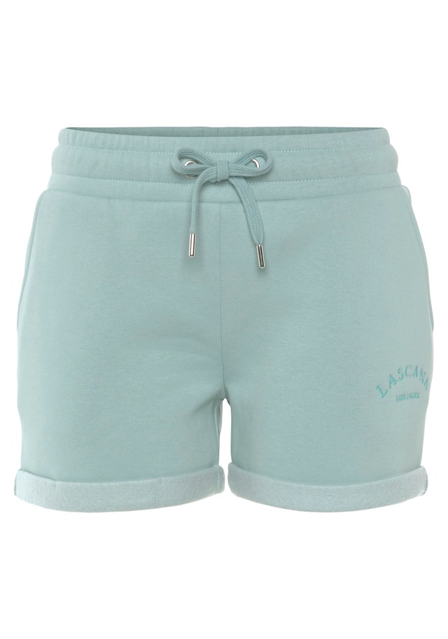 LASCANA Relaxshorts  mit seitlichen Taschen und Logostickerei, Loungewear