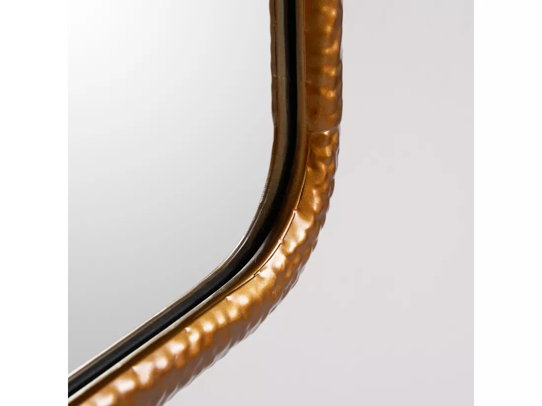 Miroir en bois de sapin doré 39x3x102 cm