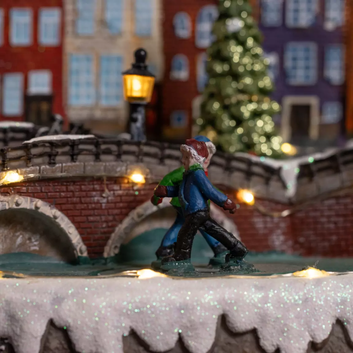 Village de Noël lumineux et musical Amsterdam