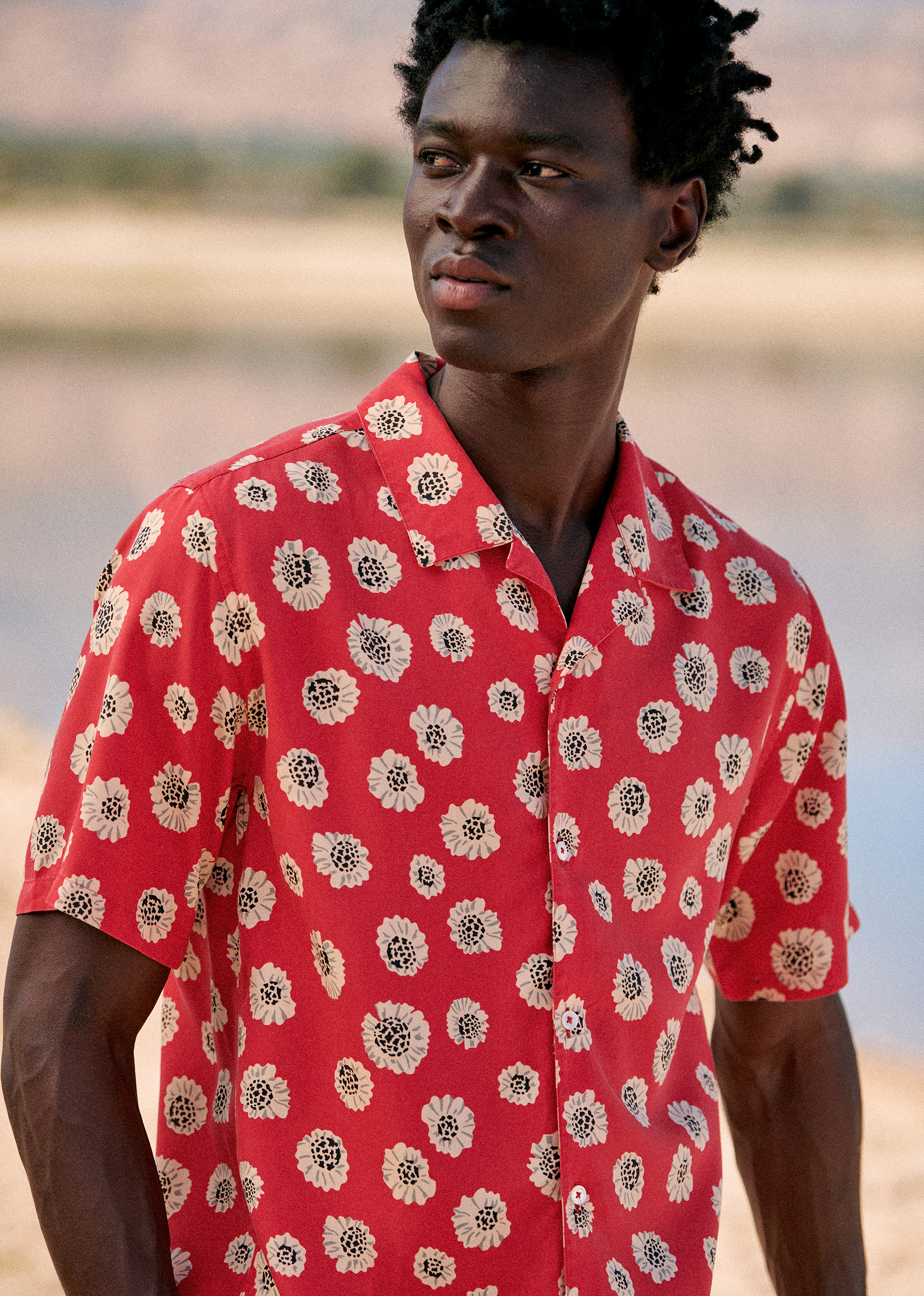 Chemise Holt - Rouge imprimé fleurs - POUR LUI 5906607