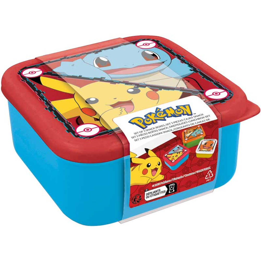 Pokémon snackbox set 3-delig
