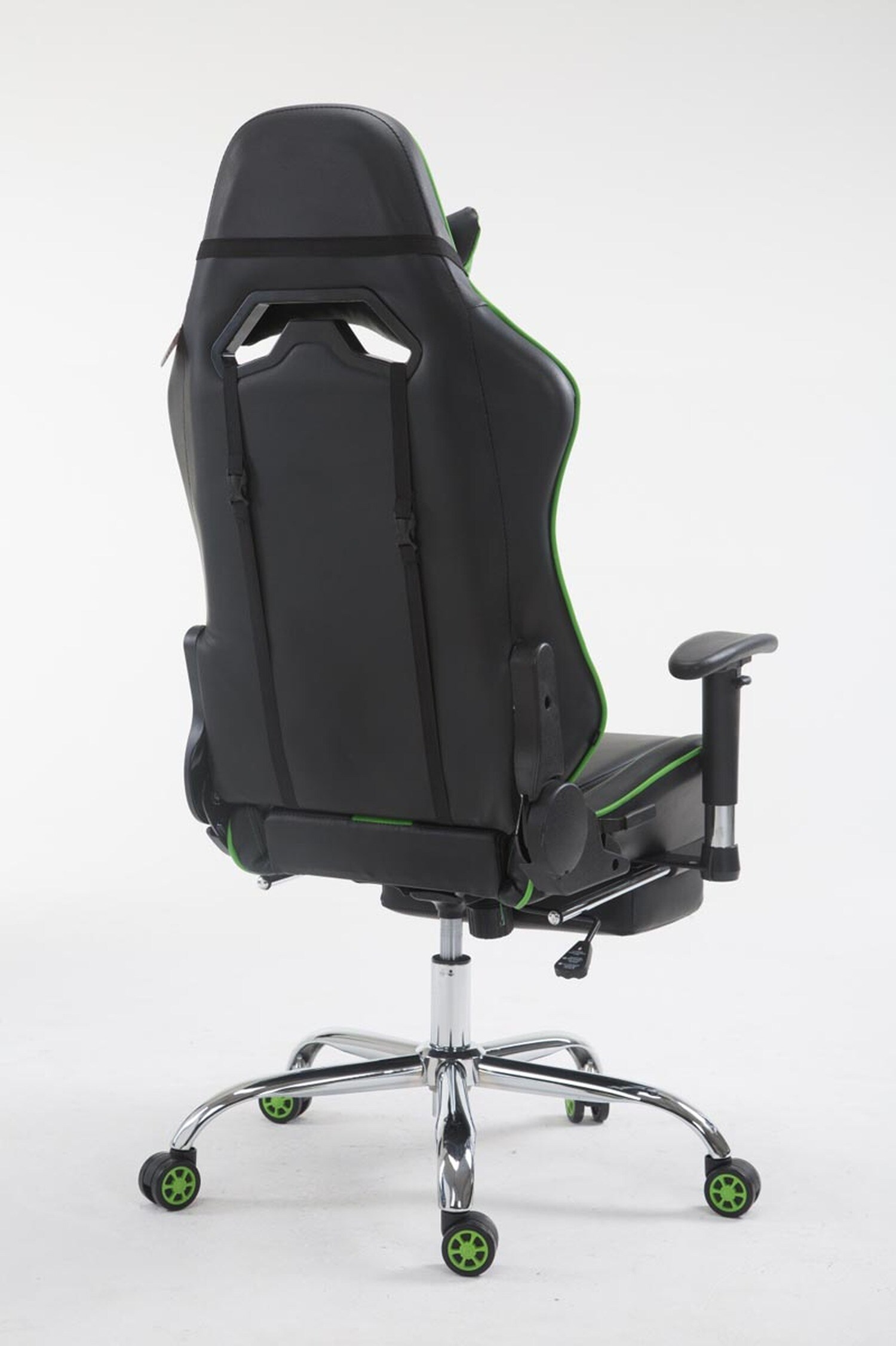 TPFLiving Racing Bürostuhl Limitless mit FußablageSchwarz/Blau