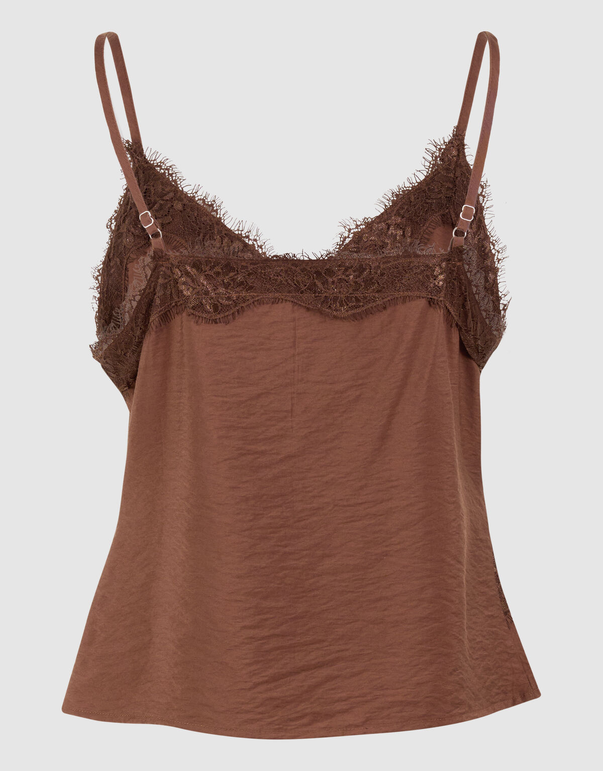 Kanten Twist Singlet Bruin