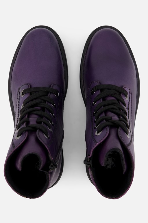 Rieker Veterboots paars Synthetisch