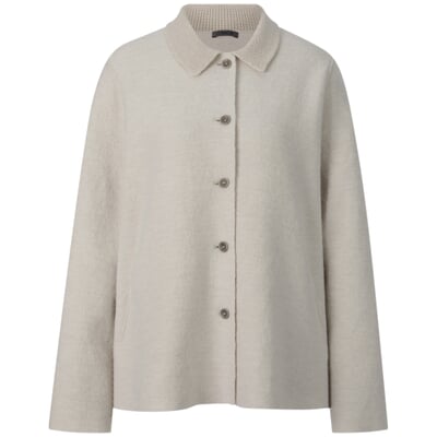 Damen-Wolljacke, Naturweiß