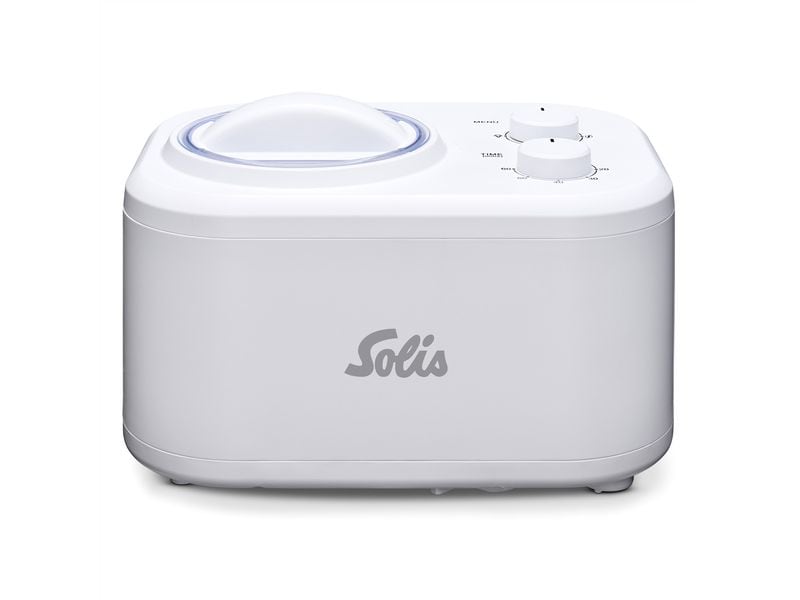 Solis Eismaschine Gelatissima 1 l, Weiss Eismaschine mit Kühlfunktion