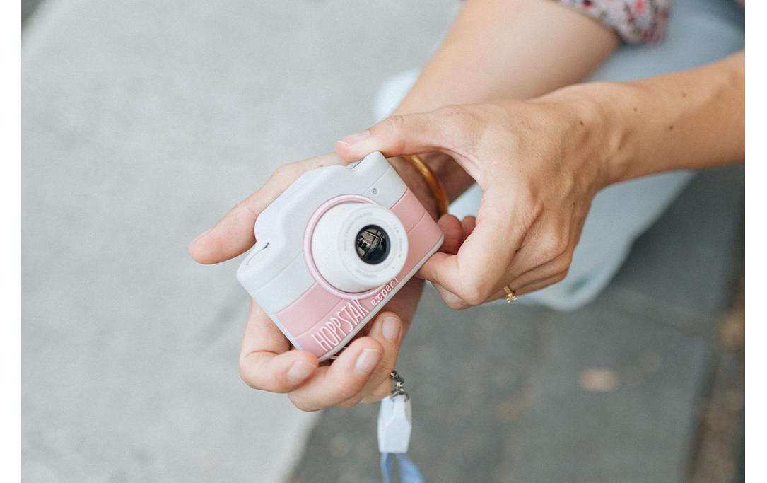 Kinderkamera Digitalkamera Hoppstar Expert Kids HellrosaMit Selfie- Kamera und Videokamera